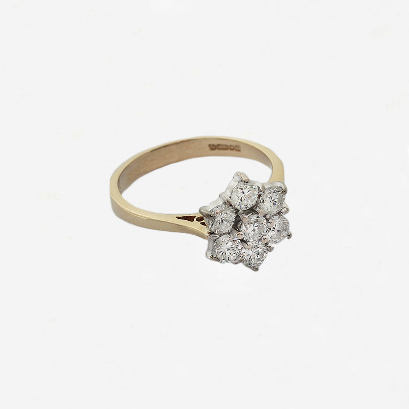 Diamond Cluster Ring in 18ct Gold - Secondhand