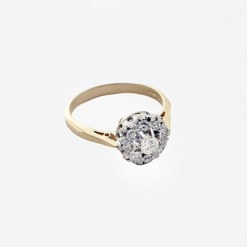 Diamond Cluster Ring in 18ct Gold - Secondhand