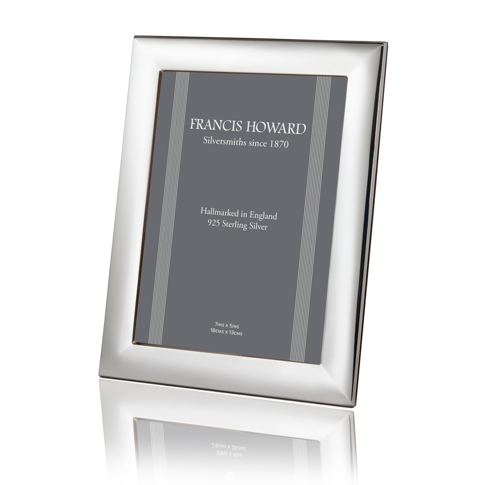 Sterling Silver Ripon Plain Photo Frame by Francis Howard