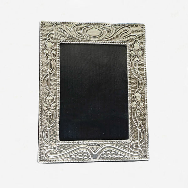 Silver Embossed Floral Photo Frame - Secondhand