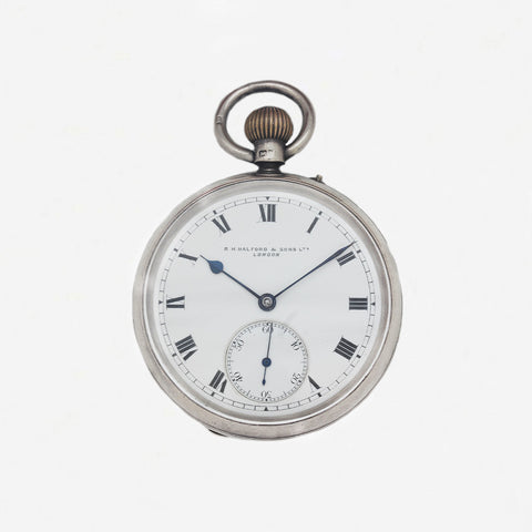 Halford & Sons Silver Pocket Watch - Secondhand