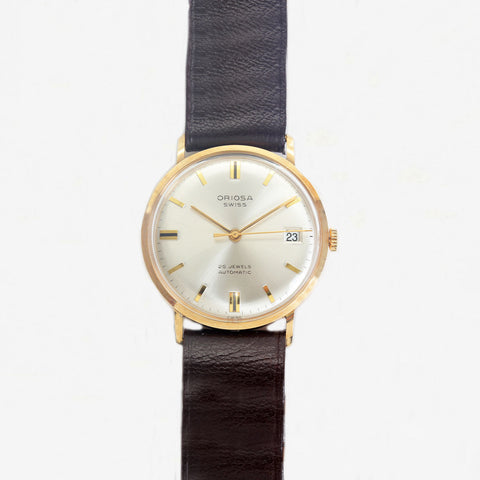 Oriosa Gents Gold Watch on Strap - Secondhand