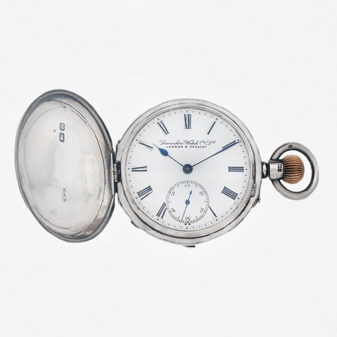 Lancashire Watch Co Silver Hunter Pocket Watch - Secondhand