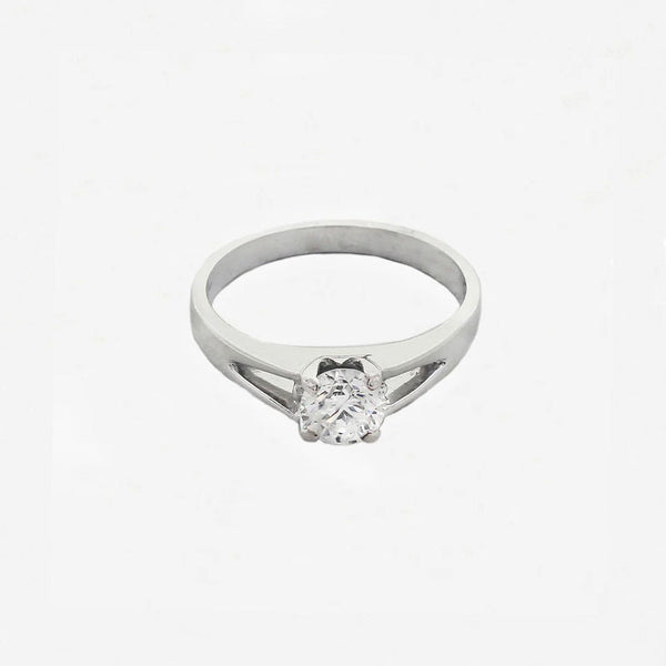 Diamond Solitaire Ring in 18ct White Gold - Secondhand