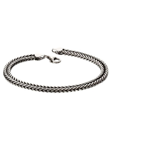 Oxidised Foxtail Chain Bracelet by Fred Bennett