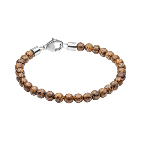Wood Bead Bracelet by Fred Bennett