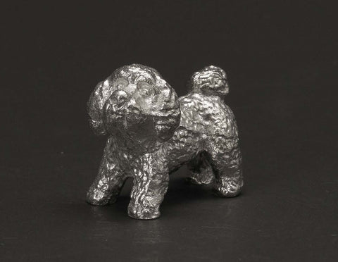 Sterling Silver Bichon Frise Dog Figurine by Silvants