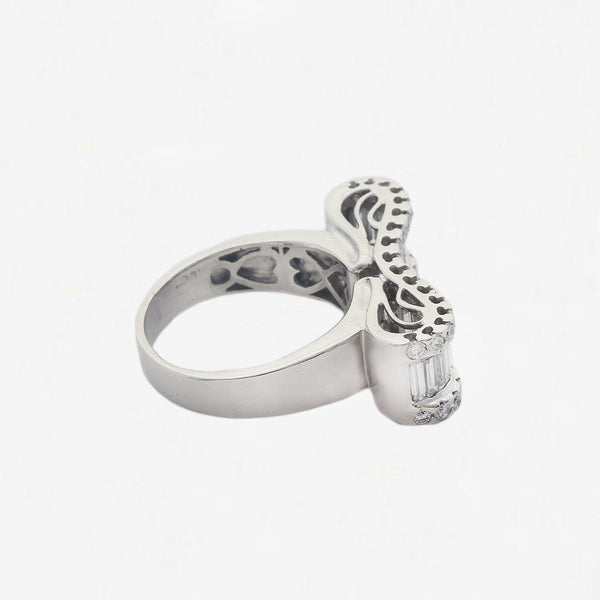 Diamond Bow Ring in 18ct Gold - Secondhand