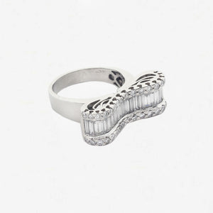 Diamond Bow Ring in 18ct Gold - Secondhand