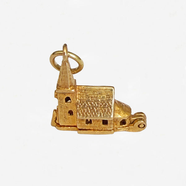 9ct Gold Opening Church with WeddingCharm - Secondhand
