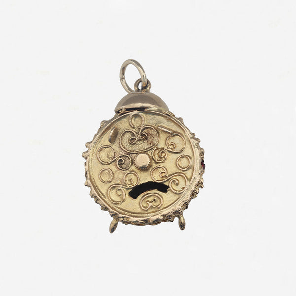 9ct Gold Alarm Clock Charm - Secondhand