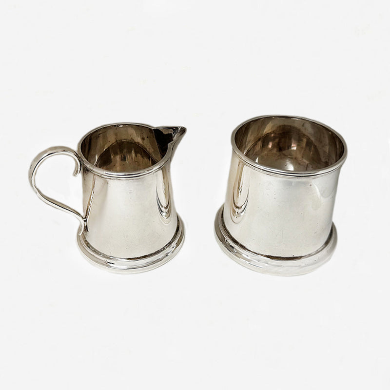 Silver Cream Jug & Sugar Bowl Sheffield 1929 - Secondhand