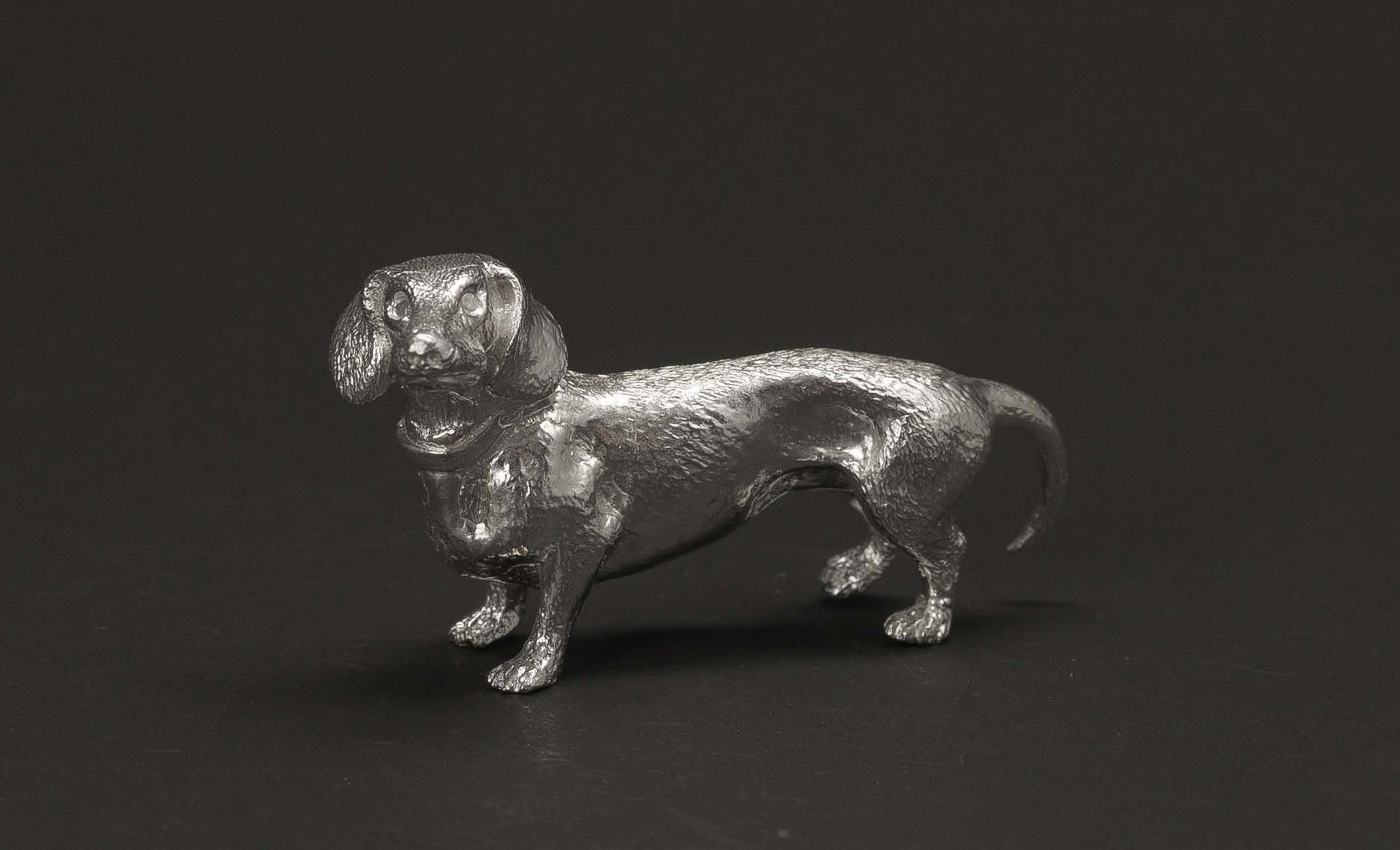 Sterling Silver Dachshund Dog Figure