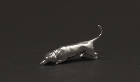 Sterling Silver Dachsund Dog Figure