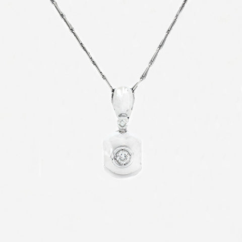 Diamond Pendant in 18ct White Gold - Secondhand