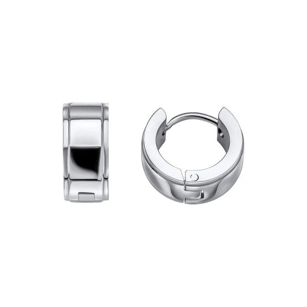 Stainless Steel Hoop Earrings by Fred Bennett