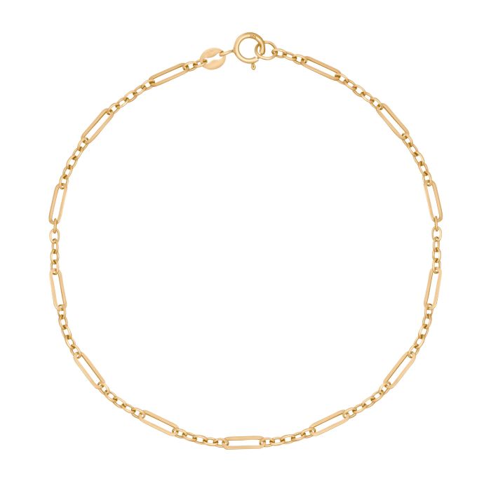 9ct Gold Mixed Length Link Bracelet
