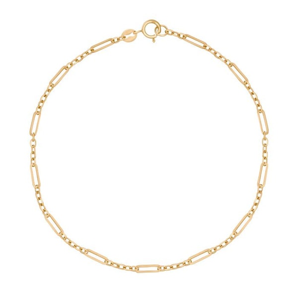 9ct Gold Mixed Length Link Bracelet
