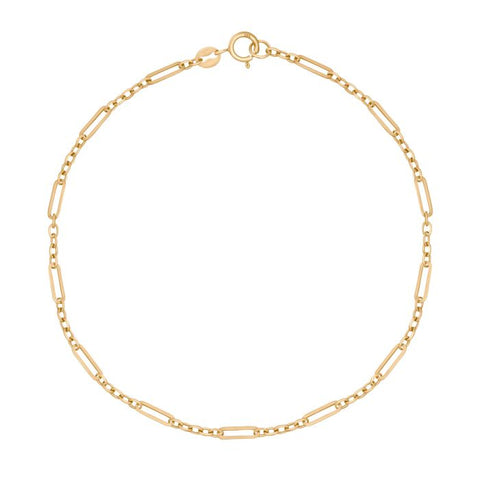 9ct Gold Mixed Length Link Bracelet