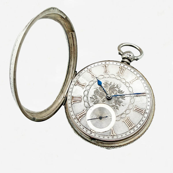 Victorian Silver & Gold Fusee Pocket Watch - Secondhand