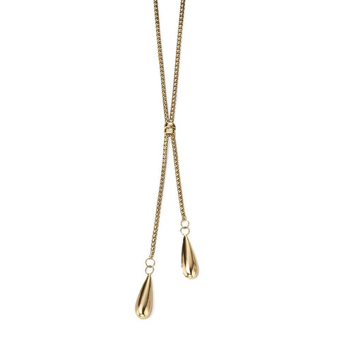 9ct Gold Double Drop Necklace