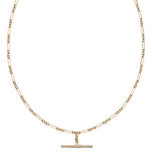 T-Bar Chain Necklace in 9ct Gold