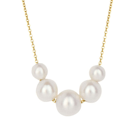 Freshwater Pearl Chain in 9ct Yellow Gold