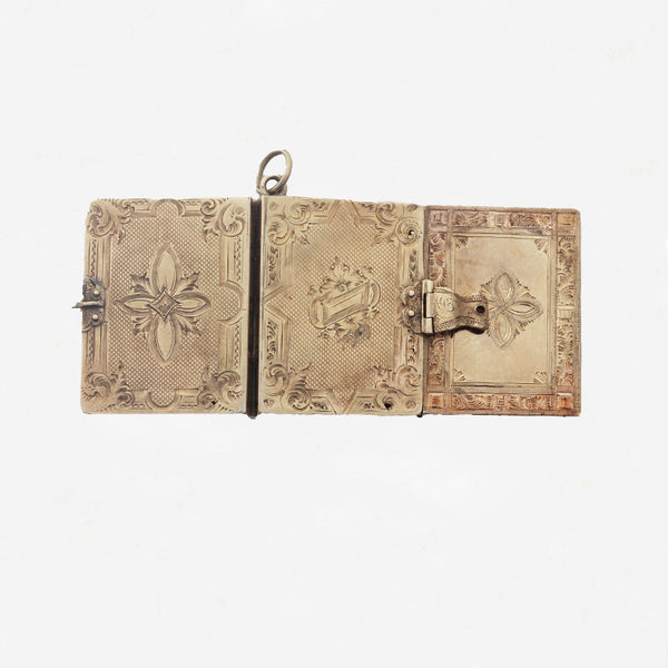 15ct Gold Triple Photo Book Locket - Secondhand