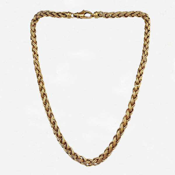 18ct Gold Spiga Necklace - Secondhand