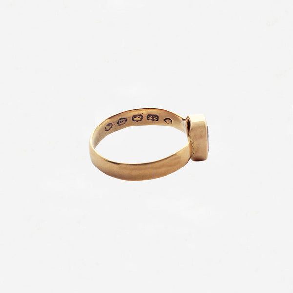 Garnet Victorian Ring in 22ct Gold - Secondhand