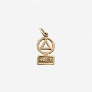 9ct Gold Halt Charm - Secondhand