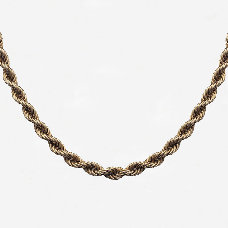 9ct Gold Solid Rope Chain 31" - Secondhand