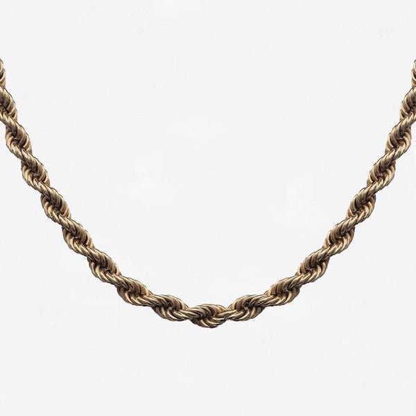 9ct Gold Solid Rope Chain 31" - Secondhand