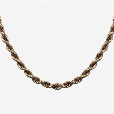 9ct Gold Solid Rope Chain 31" - Secondhand