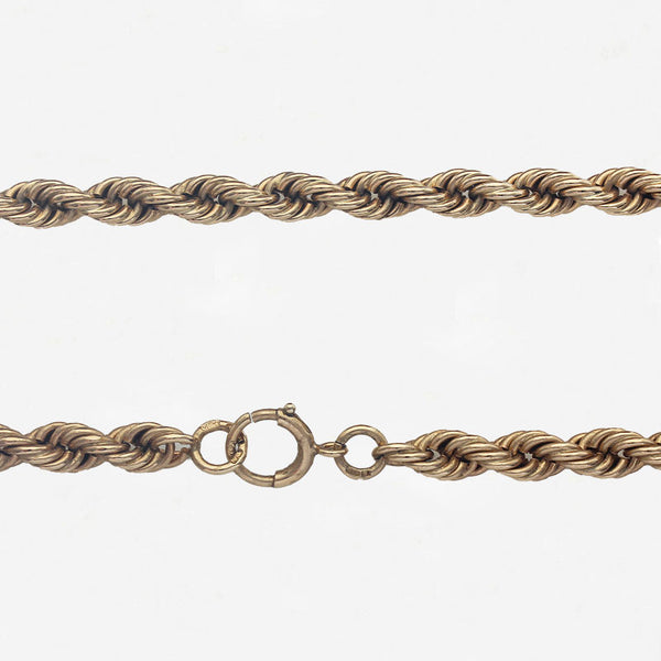 9ct Gold Solid Rope Chain 31" - Secondhand