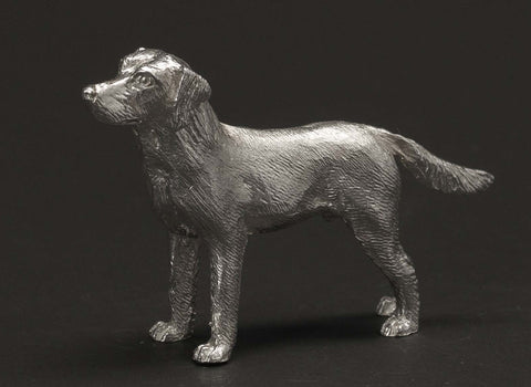 Sterling Silver Labrador Dog Figure