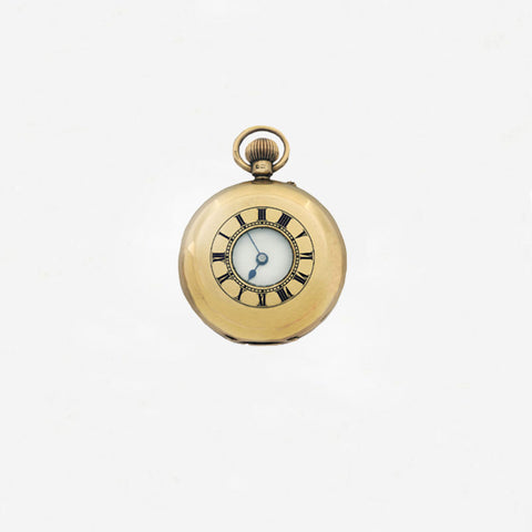 Ladies 18ct Gold Half Hunter Pocket Watch - Secondhand