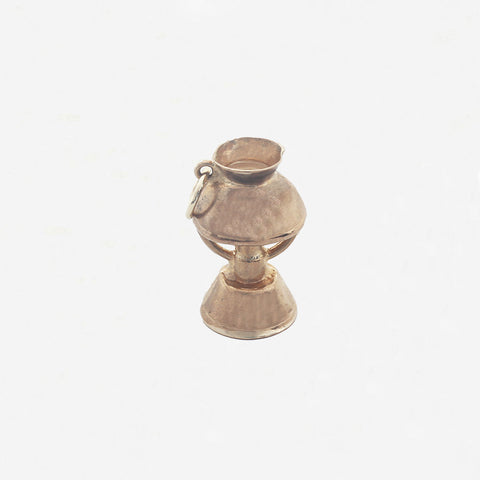 9ct Gold Oil Lamp Charm - Secondhand
