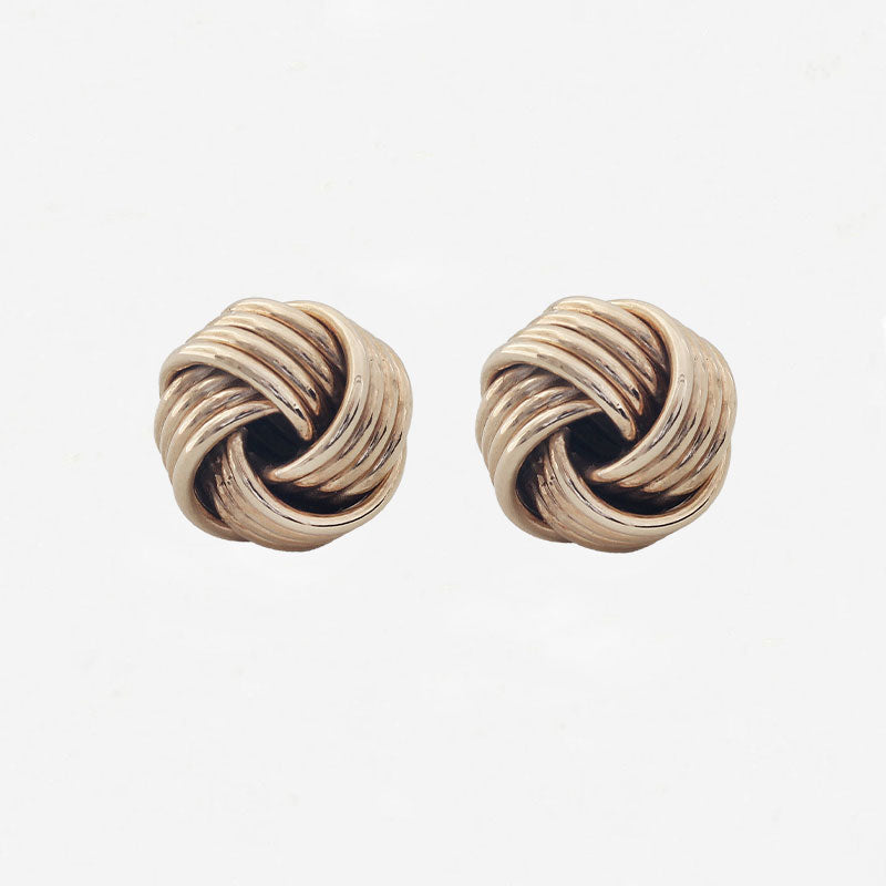 9ct Gold Large Knot Earrings - Secondhand