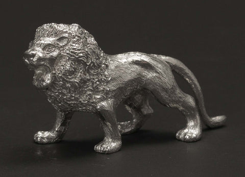 Sterling Silver Lion (Medium) Figurine by Silvants
