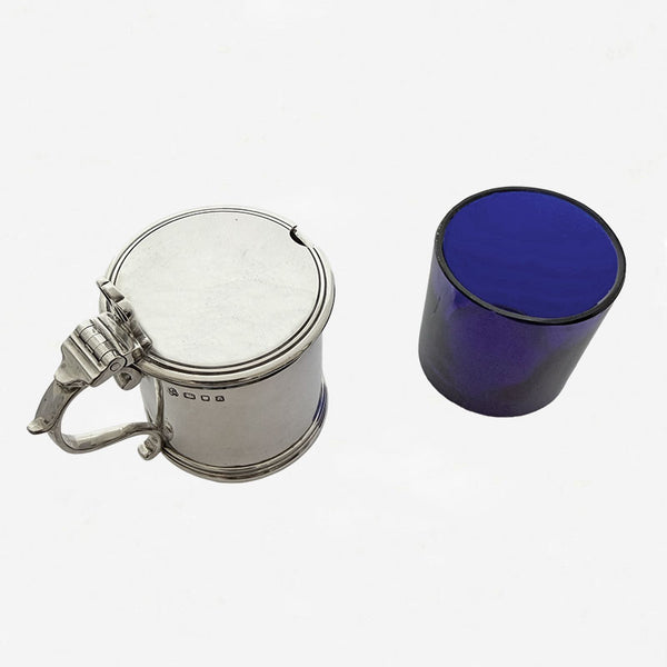 Silver Cylindrical Mustard Pot - Secondhand