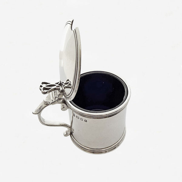 Silver Cylindrical Mustard Pot - Secondhand
