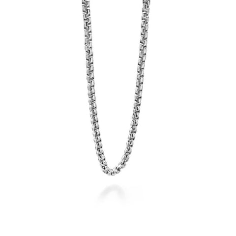 Stainless Steel Large Belcher Link Chain Necklace by Fred Bennett