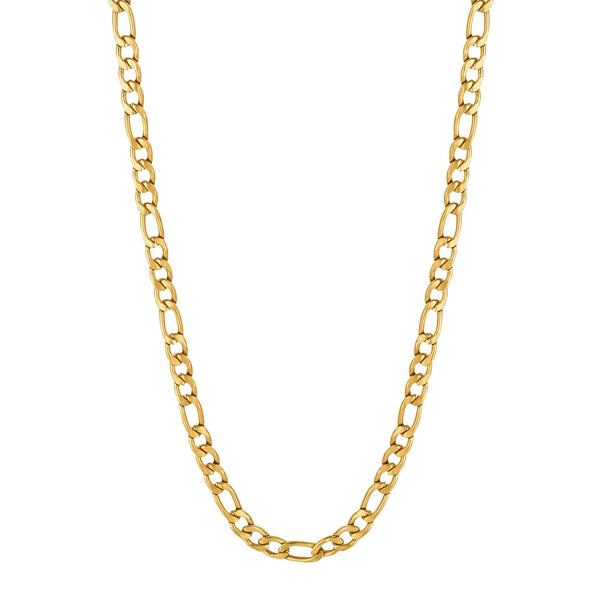 Gold Plated Stainless Steel Figaro Link Chain by Fred Bennett