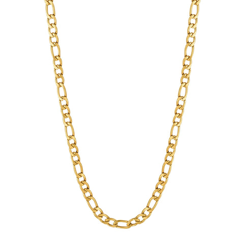 Gold Plated Stainless Steel Figaro Link Chain by Fred Bennett