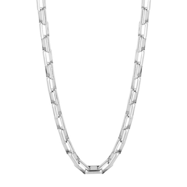 Silver Box Link Chain Necklace by Fred Bennett