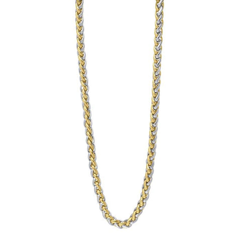 Two Tone Spiga Link Necklace by Fred Bennett