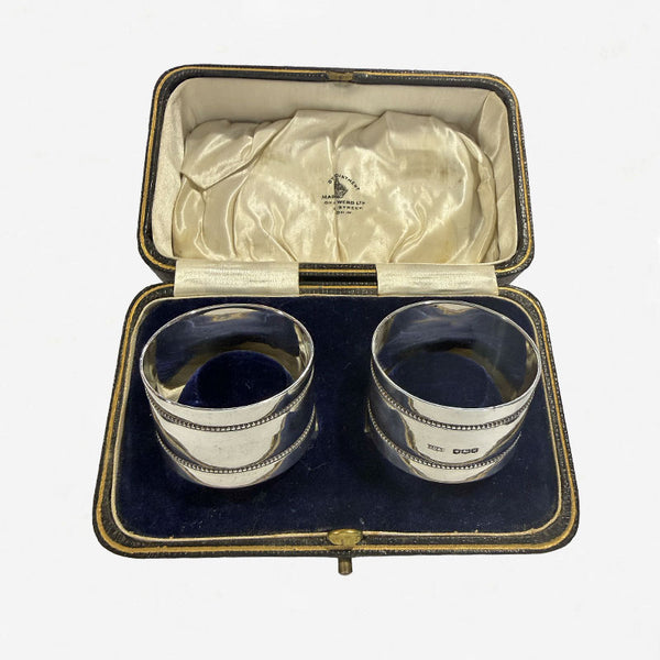 Pair of Silver Napkin Rings - Secondhand