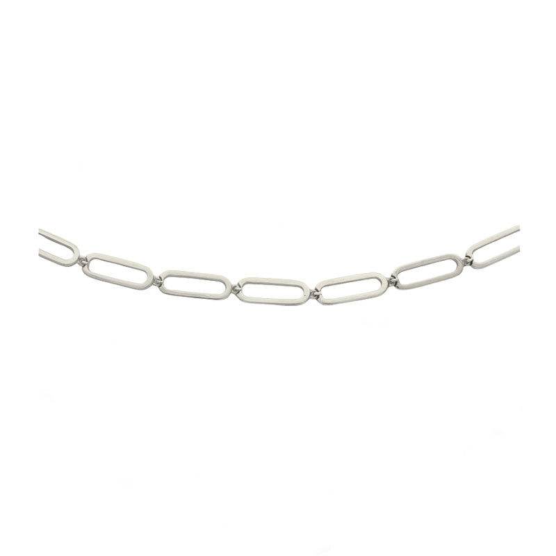 Silver Oval Link Bracelet
