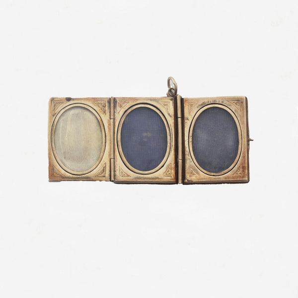 15ct Gold Triple Photo Book Locket - Secondhand